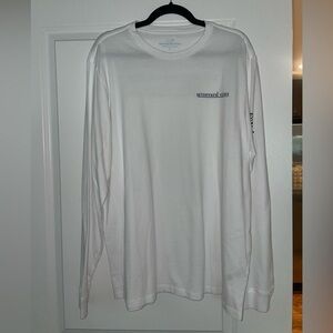 Vineyard Vines Men’s White Long-Sleeve T-Shirt Golf